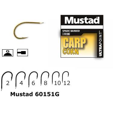 Cârlig Pescuit Mustad 60151G.4 Auriu - Forjat, Cioc Papagal