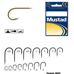 Cârlig Pescuit Mustad M.289H.6 - Auriu, Revers, Cioc Papagal