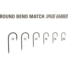 Cârlig Round Bend Match Mustad - Pescuiește cu precizie, 10 bucăți - 2