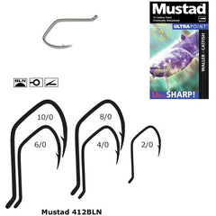 Cârlig Somn M.412BLN.08 Mustad - Rezistență Maximă, Negru Nichel