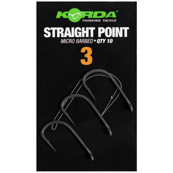 Cârlig Straight Point Barbed Korda - Crap, Nr. 3, 10 buc - 3