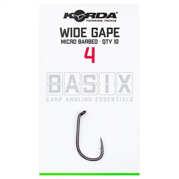 Cârlige Crap Basix Wide Gape Korda - Prindere Sigură, Rezistență