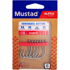 Cârlige Crap Dentanato Bottom Mustad - 6 buc/pl, Rezistență Mare - 3