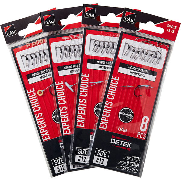 Cârlige Crap Detek Method Hair DAM - Nr. 8/0.28mm, 8 buc/pl - 2