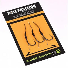 Cârlige Crap Gamakatsu Pole Position Sliding Loop Ring - Nr. 8, 3buc/pl