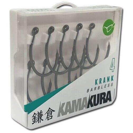 Cârlige Crap Kamakura Krank Barbless Korda - Nr. 4, Fără Barbetă - 2