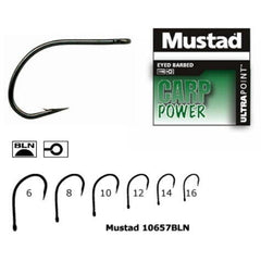 Cârlige Crap Mustad Ultrapoint BLN - 10 bucăți, Ascuțime Durabilă