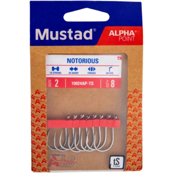 Cârlige Crap Notorios Mustad - 5 buc, Rezistență Maximă - 3