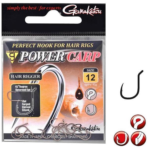Cârlige Crap Power Carp Hair Rigger Gamakatsu - Rezistență Maximă