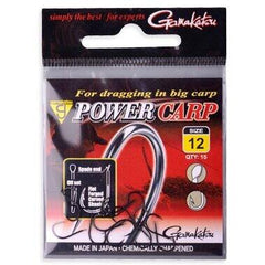 Cârlige Crap PowerCarp Black Gamakatsu - Rezistență Superioară, 15buc - 2