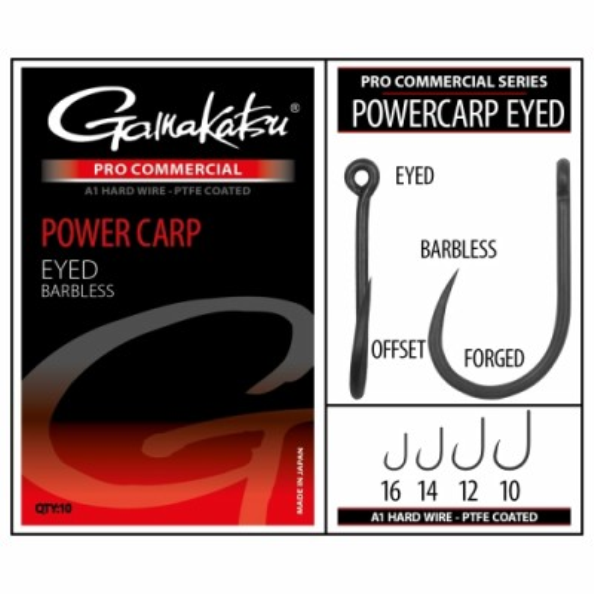Cârlige Crap Pro-C Powercarp Gamakatsu - Rezistență Maximă, 10buc - 1