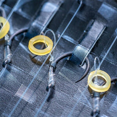 Cârlige Crap QM1 Bait Bands Guru - Monturi Rapide, Rezistență 0.17mm - 3