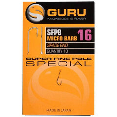 Cârlige Crap Super Fine Pole Guru - Barbed, Mărimea 24 - 2