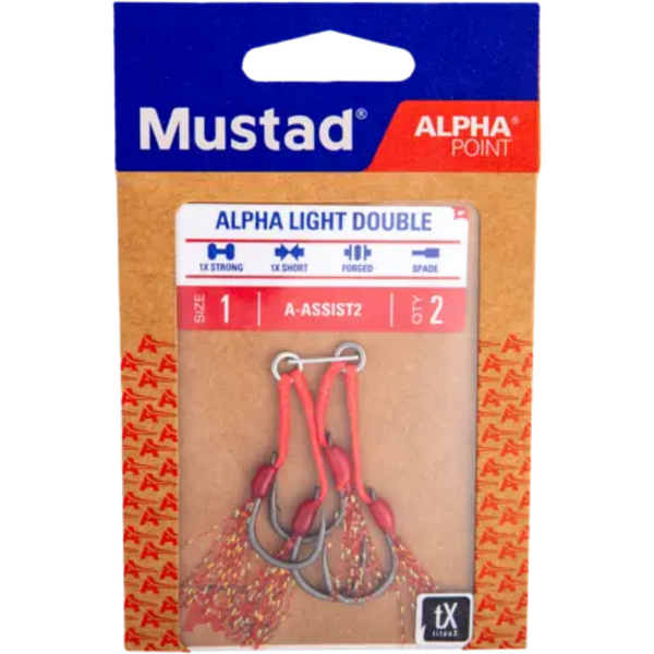 Cârlige de Crap Alpha Light Flash Mustad - Duble, Ultra-Asțuțite - 2