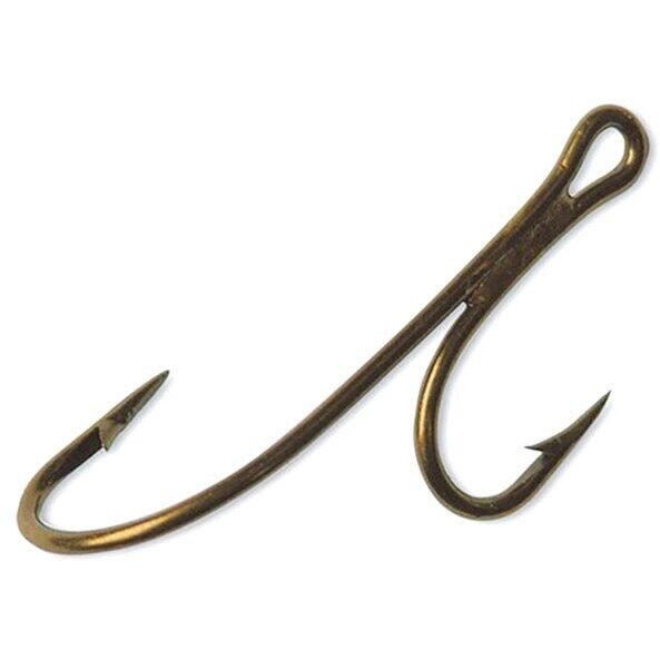 Cârlige Duble Ryder Mustad - Inegale, Mărimea 1, 100buc/placă - 1