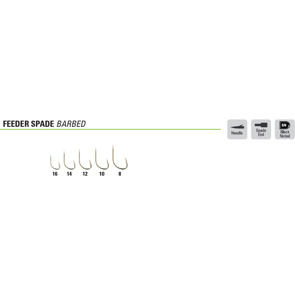 Cârlige Feeder Spade Barbed Mustad - Marime 12, Durabilitate Superiora - 2