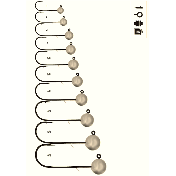 Cârlige Jig Mustad Nr.1 3G - Rezistență, 25 Bucăți/Pachet - 2