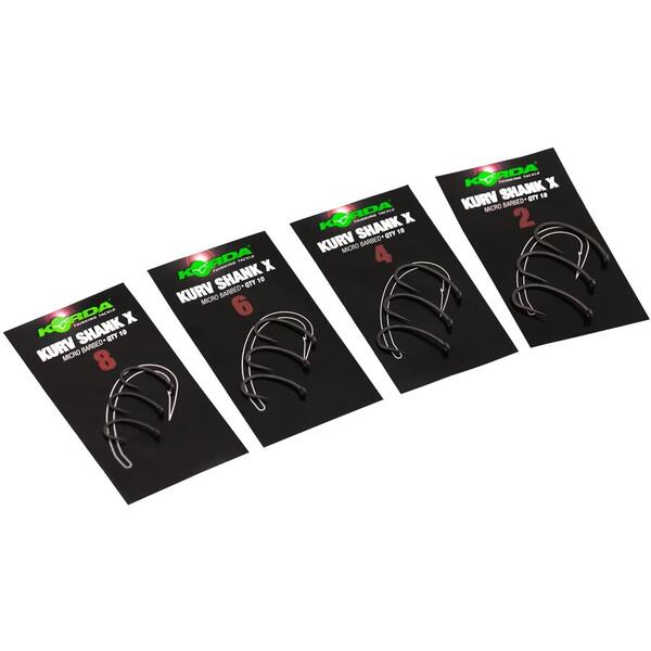 Cârlige Korda Kurv Shank X Nr. 6 - Pachet 10 buc, Rezistență Maximă - 3
