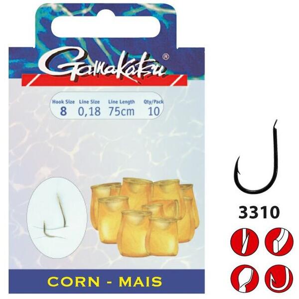 Cârlige Legate 3310B Gamakatsu - Rezistență, Precizie 0.14mm
