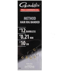 Cârlige Legate Gamakatsu Method Hair Rig Band - Nr.12/0,21mm, 10cm