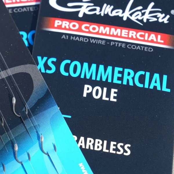 Cârlige Legate Gamakatsu XS Commercial Pole Nr.12 - 8buc, 0.19mm - 2