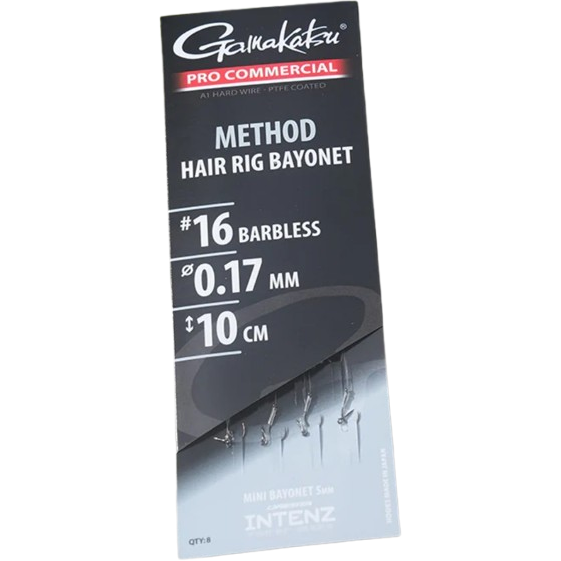 Cârlige Legate Method Hair Rig Gamakatsu - Baionetă, Rezistență 0.17mm