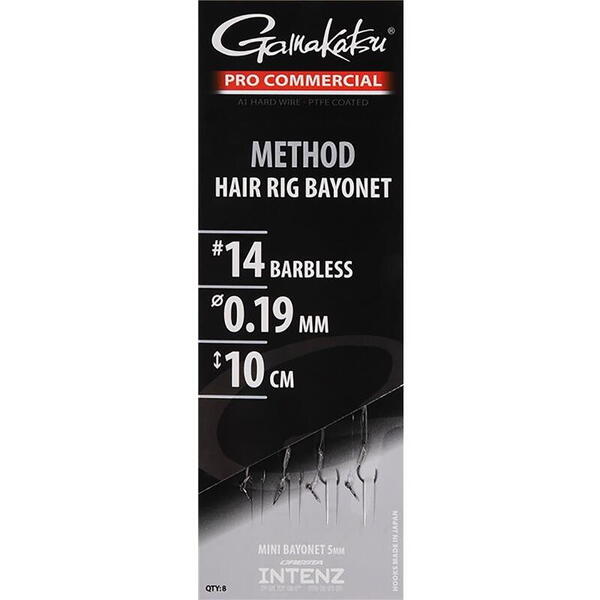 Cârlige Legate Method Hair Rig Gamakatsu - Nr.14, 0.19mm