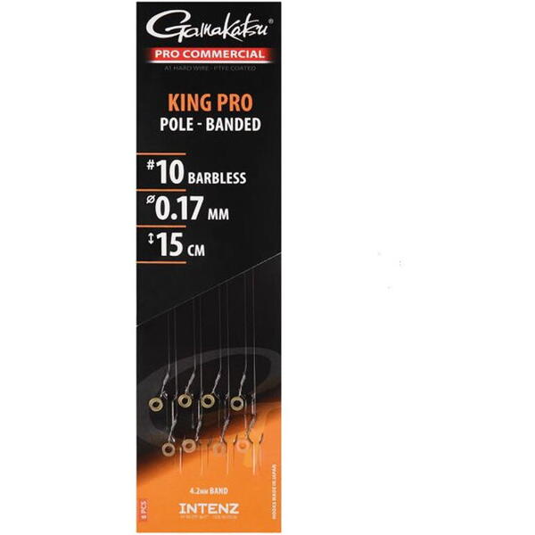 Cârlige Legate Mont. King Pro Pole Gamakatsu - Ultra-Asuțite, Rezistente