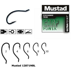 Cârlige Mustad Ultrapoint Black - Forjate, Ochet, Revers
