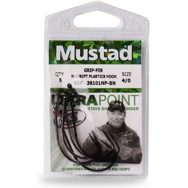 Cârlige Mustad UltraPoint BLN Offset Grip Pin - 5 buc, Asigurate Sigur - 4