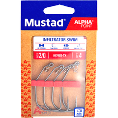 Cârlige Offset Infiltrator Swim Mustad - Penetrare Rapidă, 4buc/pl - 3
