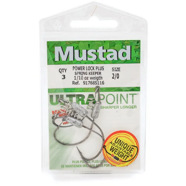 Cârlige Offset Lestat Power Lock Plus Mustad - 3 Buc., Prindere Sigură - 5