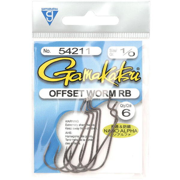 Cârlige Offset RB Nano Alpha Gamakatsu - Rezistență, Anti-Agar - 2