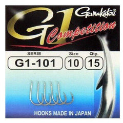 Cârlige Stationar G-1 COMPETITION Gamakatsu - Precizie Competitie, 15 buc - 2
