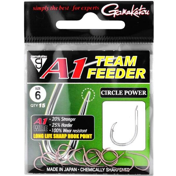 Cârlige Team Feeder Circle Power Gamakatsu - Rezistență Maximă, Prindere Sigură - 4