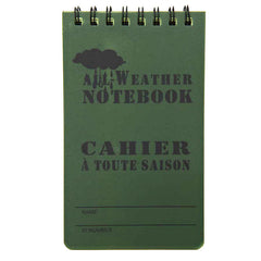 Carnet All Weather Mic Verde - Notează Indiferent de Vreme