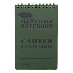 Carnet Tactic All Weather Verde - Note Impermeabile Misiuni Reale