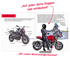 Carte Interactivă Moto "Primul meu Motor" Louis - Sunete și Clapete