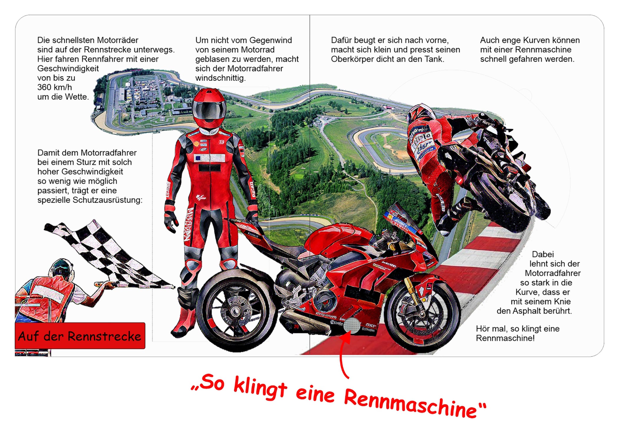 Carte Interactivă Moto "Primul meu Motor" Louis - Sunete și Clapete