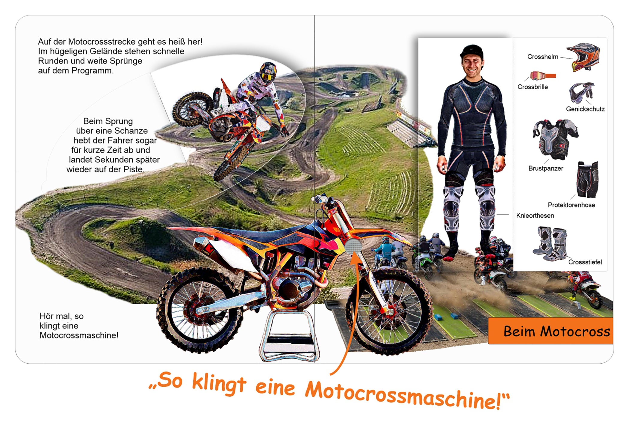 Carte Interactivă Moto "Primul meu Motor" Louis - Sunete și Clapete