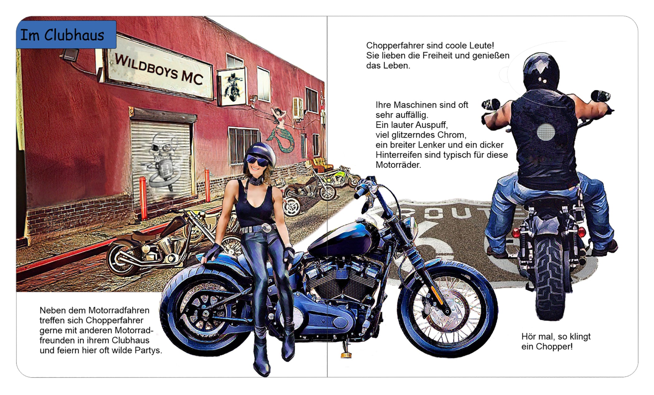 Carte Interactivă Moto "Primul meu Motor" Louis - Sunete și Clapete