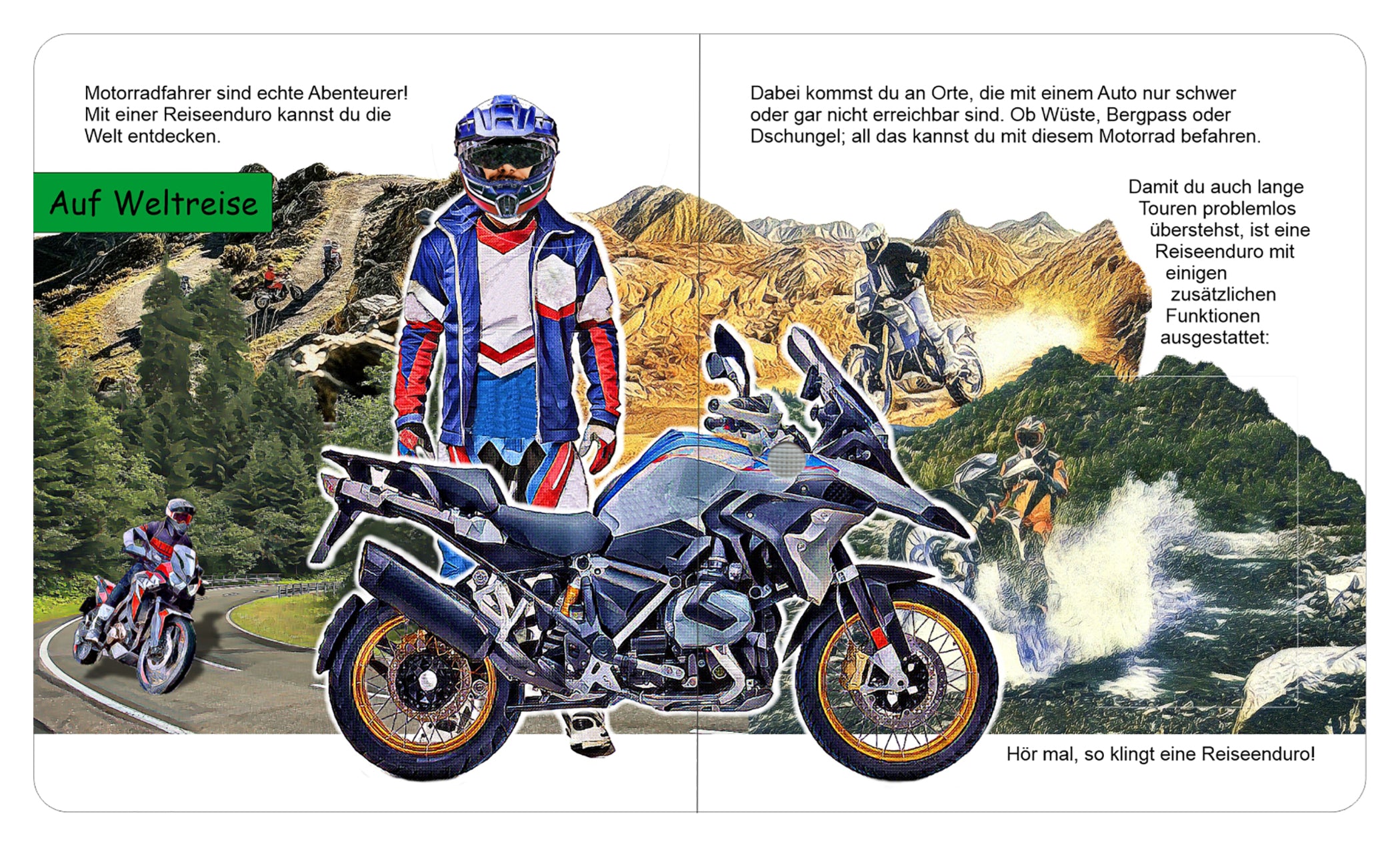 Carte Interactivă Moto "Primul meu Motor" Louis - Sunete și Clapete