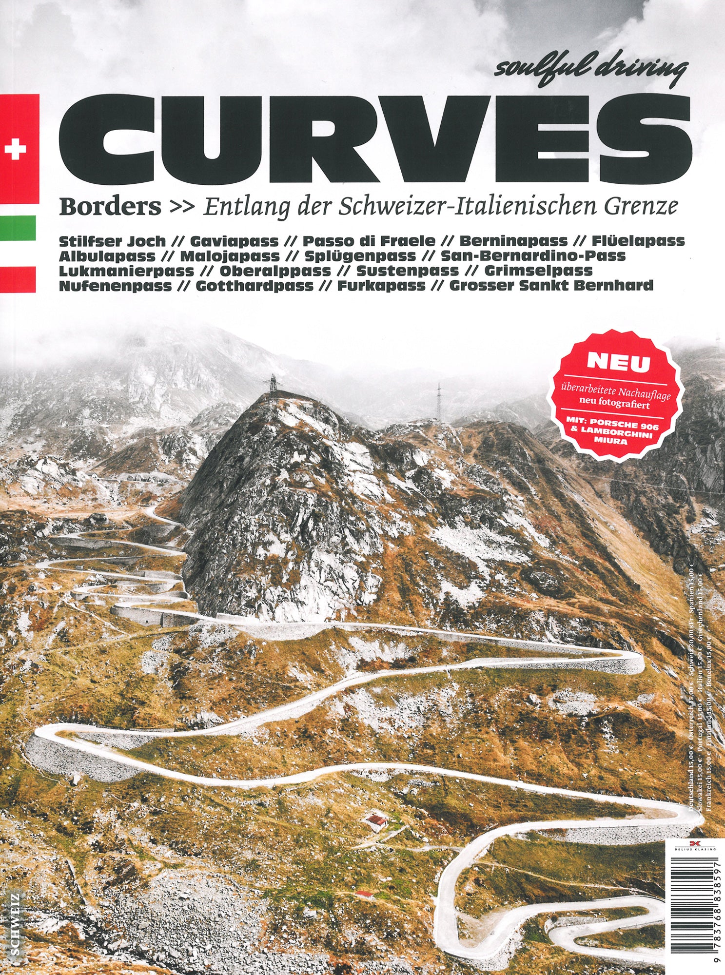 Carte Moto CURVES Vol. 2: Borders - Elveția-Italia - Ghid Pasi Alpini