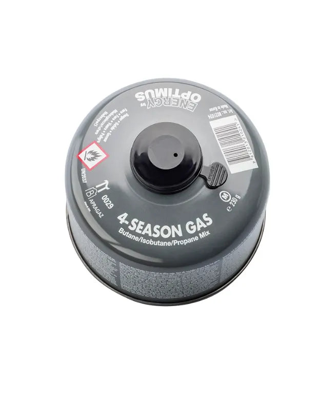 Cartuș Gaz OPTIMUS „4-Seasons” 230 g – Performanță Stabilă la Temperatură Scăzută