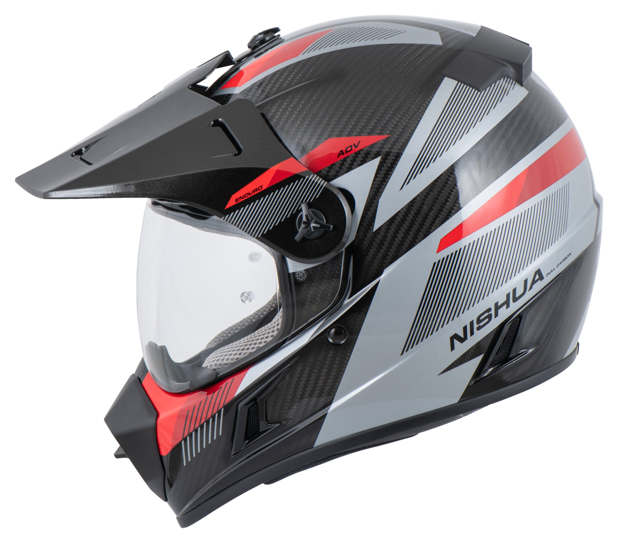 Cască Enduro Carbon Evo Louis - Ușoară, Pinlock, ECE 22.06