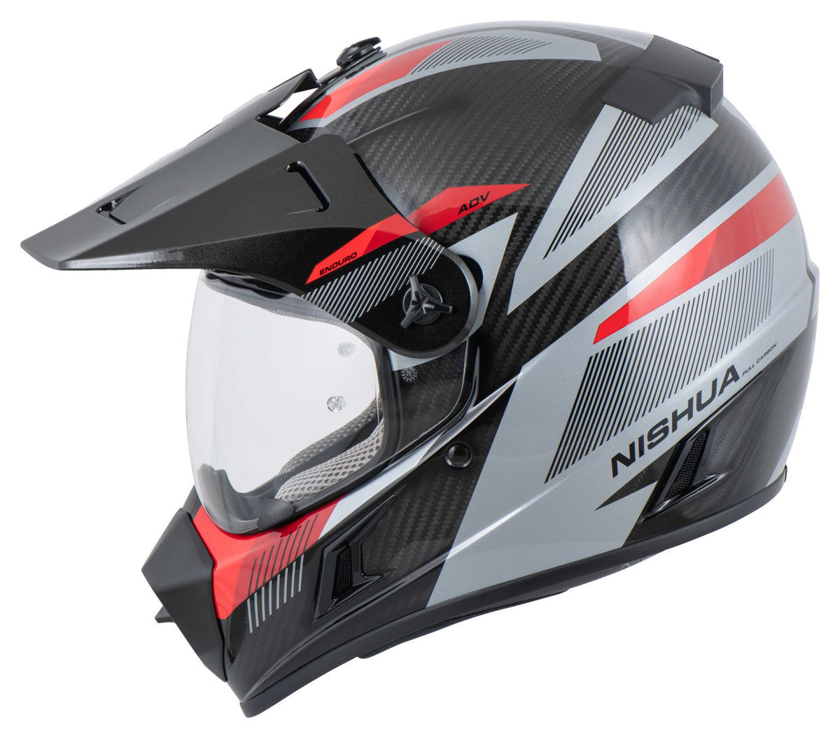 Cască Enduro Carbon Evo Louis - Ușoară, Pinlock, ECE 22.06