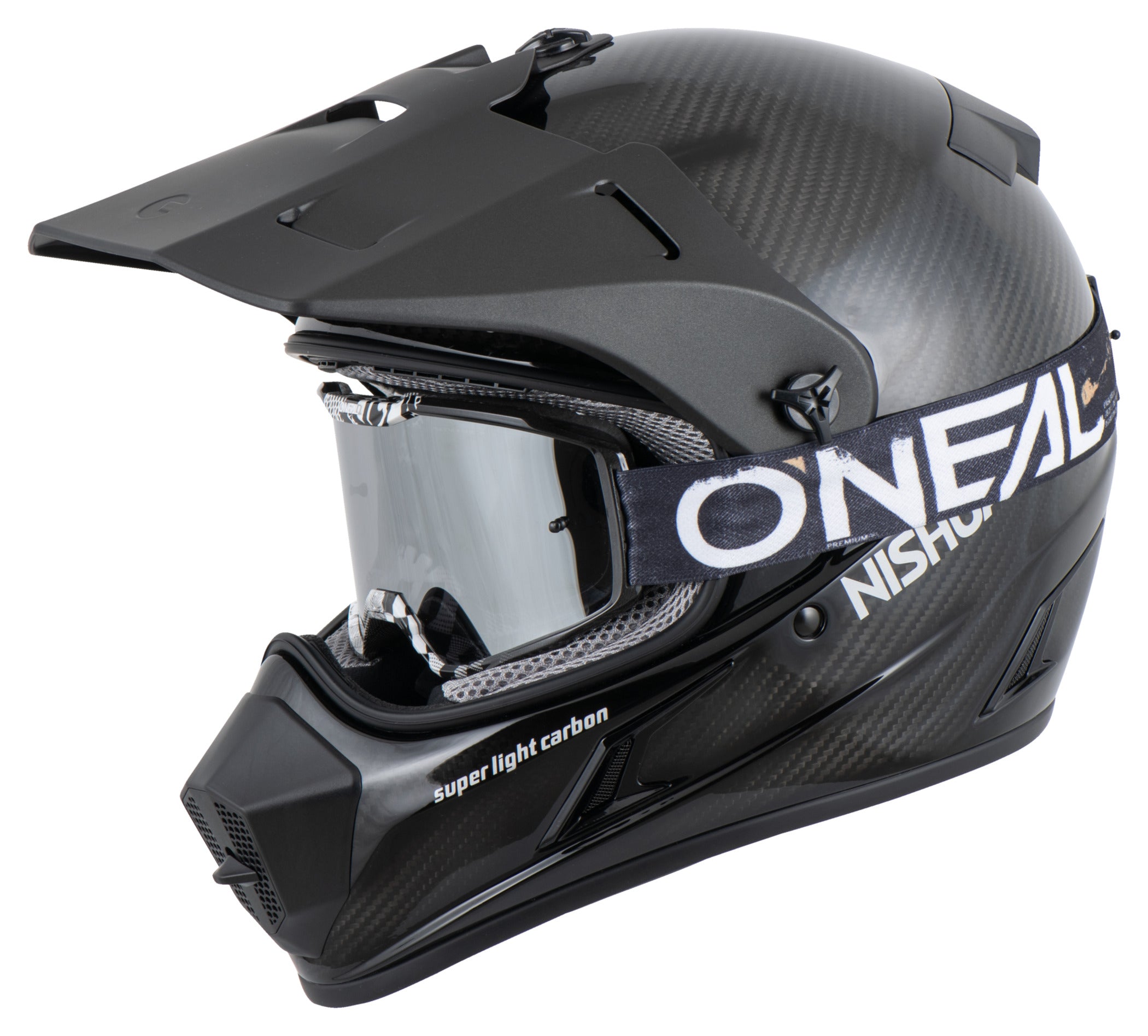 Cască Enduro Carbon Evo Louis - Ușoară, Pinlock, ECE 22.06