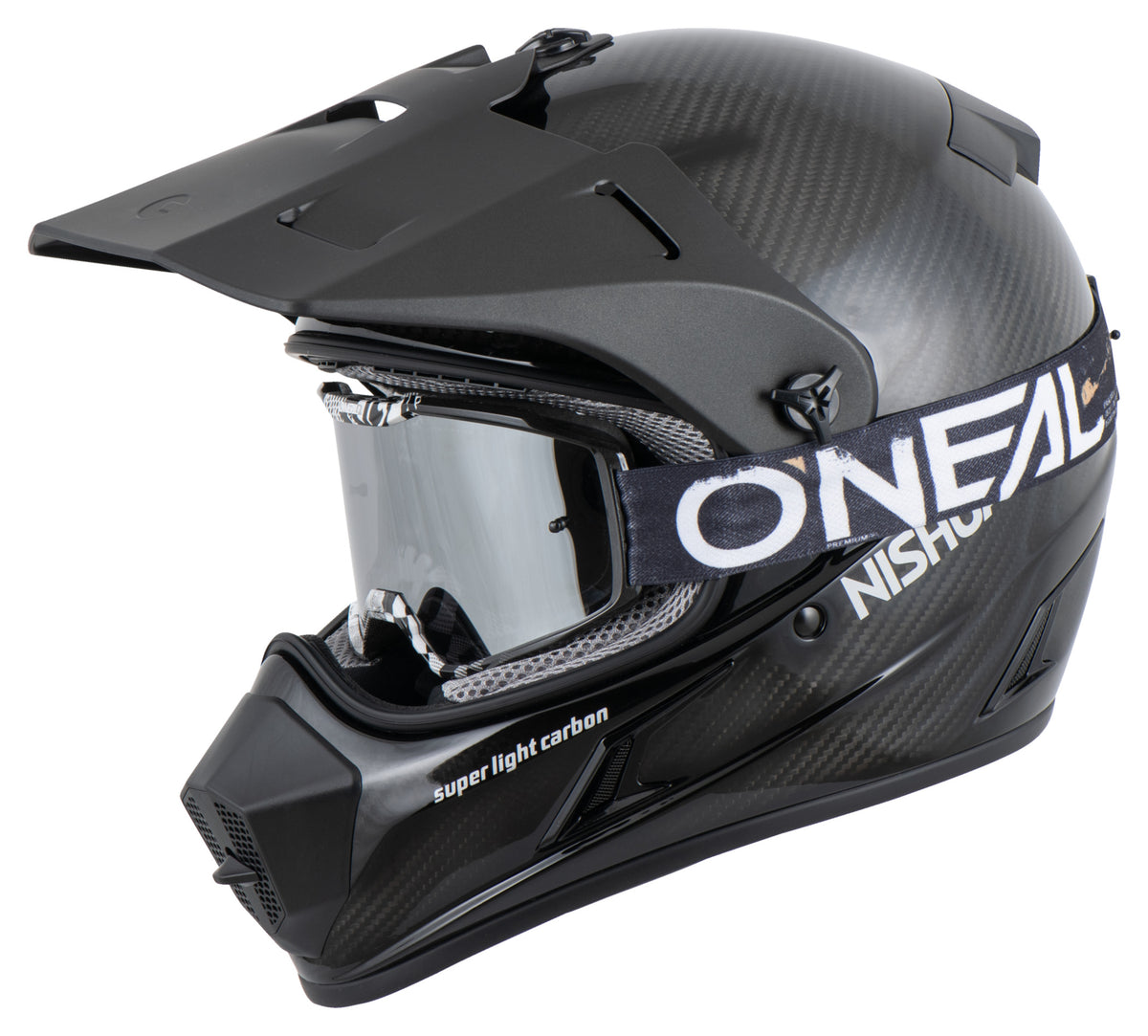 Cască Enduro Carbon Evo Louis - Ușoară, Pinlock, ECE 22.06