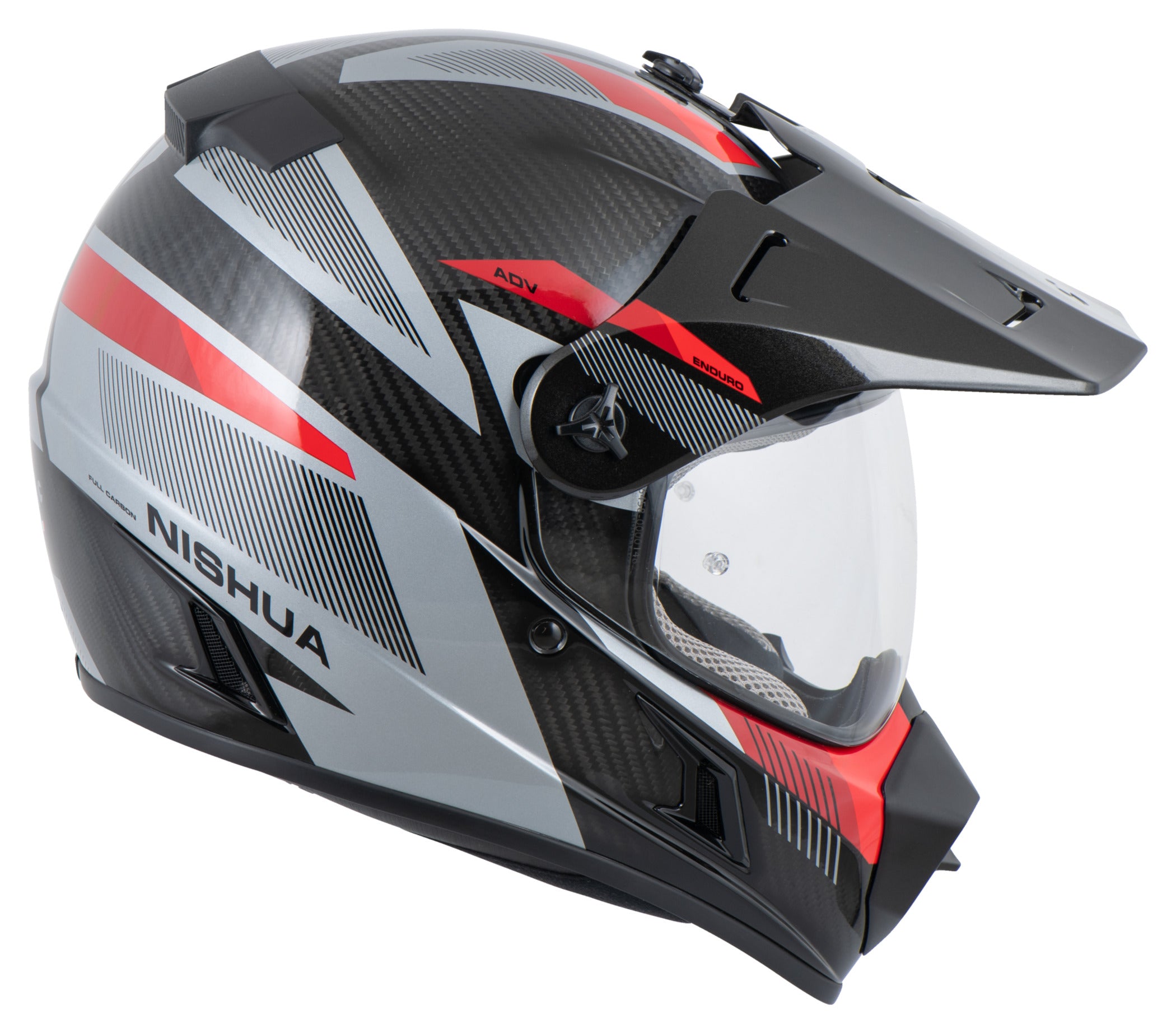 Cască Enduro Carbon Evo Louis - Ușoară, Pinlock, ECE 22.06