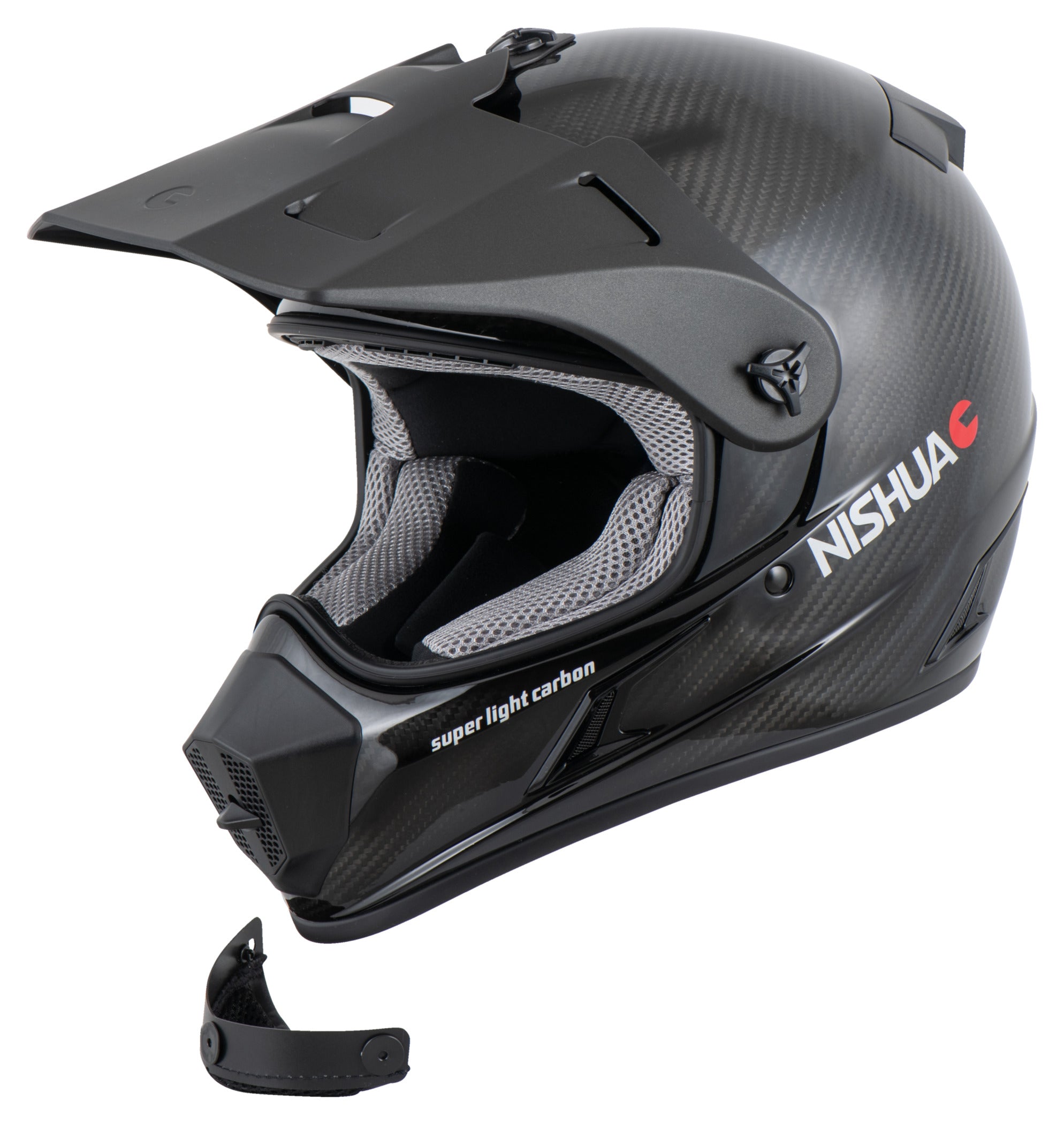 Cască Enduro Carbon Evo Louis - Ușoară, Pinlock, ECE 22.06